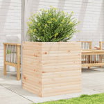 ZNTS Garden Planter 60x60x68.5 cm Solid Wood Pine 3282469