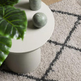 Shaggy Rug PAMPLONA High Pile Modern Beige and Anthracite 160x230 cm 375391