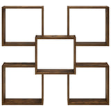 Wall Shelf Smoked Oak 99.5 x 17 x 91 cm Engineered Wood 8014972