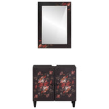 Bathroom Cabinet Set Wall-mounted 2 pcs Solid Mango Wood 3310141