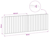 Wall-Mounted Headboard ZWOLLE Sonoma Oak Engineered Wood 896507