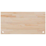 Desk Top White 110x55x2.5 cm Solid Wood Pine 824461
