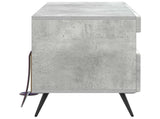 LED TV Cabinet Concrete Grey Engineered Wood 897648