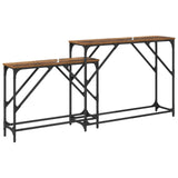 Console Table 2 pcs Old Wood 100 x 28 x 75 cm Engineered Wood 882886