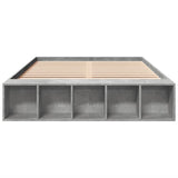 Bed Frame without Mattress Concrete Grey 140x190 cm 3280583