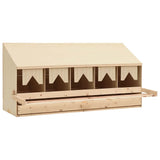 Chicken Laying Nest Brown and natural wood colour 170659