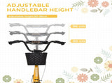 Kids Scooter, Kick Stunt Scooter with Adjustable Handlebar, Dual Brakes, Basket, Cupholder, T3398P348522