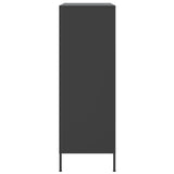 Highboard Black 68x39x113 cm Steel 842958