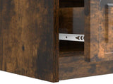TV Cabinet Smoked Oak 147 x 34.5 x 27 cm Engineered Wood 895860
