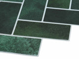 Herringbone Tile 50 pcs Dark Green 30 x 30 cm 42021286