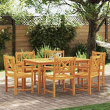 Garden Chairs 6 pcs Natural Solid Acacia Wood 3324847