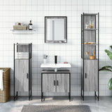 4 Piece Bathroom Cabinet Set Grey Sonoma Engineered Wood 3214357
