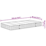 Bonnell Spring Mattress Medium 90x190 cm Single Size 372928