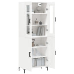 Highboard White 69.5x34x180 cm Engineered Wood 3198209