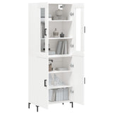 Highboard White 69.5x34x180 cm Engineered Wood 3198209