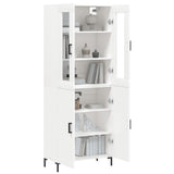 Highboard White 69.5x34x180 cm Engineered Wood 3198209