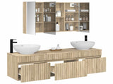 Bathroom Cabinet Set 4 pcs Sonoma Oak Engineered Wood 3406625