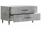 Bedside Cabinet with Drawer Concrete Grey 62 x 34.5 x 47.5 cm 894778