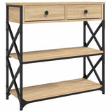 Console Table Sonoma Oak 75x28x75 cm Engineered Wood 834196