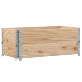Pallet Collars 2 pcs 100x50 cm Solid Wood Pine 4010282