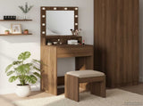Dressing Table Brown Oak 50 x 41 x 135 cm Engineered Wood 865124