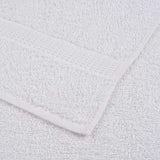 Washcloths 50 pcs White 15x21 cm 360 gsm 100% Cotton 136640