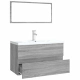 Bathroom Furniture Set Grey Sonoma Engineered Wood 3120349