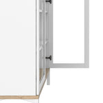 Display Cabinet Glazed 2 Doors in White and Oak 7169217649AK
