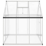 ZNTS Greenhouse with Base Frame Silver 169x169x195 cm Aluminium 4005828