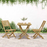 Folding Chairs 2 pcs 48,5x61,5x87 cm Solid Wood Acacia 365739
