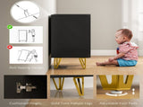 Modern Luxe High Gloss Sideboard, with Hairpin Legs - Black T3398P377928