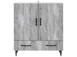 Sideboard Grey Sonoma 66 x 34.5 x 95 cm Engineered Wood 894901