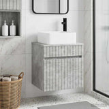 Wall-mounted Sink Vanity Concrete Grey 49 x 41 x 63 cm 890565