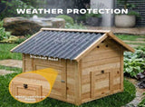PawHut Wooden Duck House with Double Doors, Openable Roof, Ventilation Holes, Removable Base, T3398P554949
