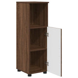 Bathroom Cabinet with Storage Brown Oak 30 x 35 x 95 cm 883321