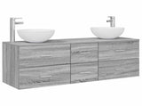 Bathroom Cabinet Set 3 pcs Grey Sonoma 49.5 x 35 x 63 cm 3405800