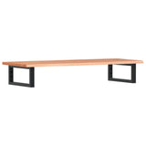 Basin Shelf Wall Mounted Steel and Solid Wood Oak 3302569