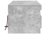LED TV Cabinet Concrete Grey Engineered Wood 897868