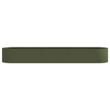 Raised Garden Bed Olive Green 300 x 40x 40 cm Steel 8011729