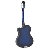 12 Piece Western Guitar Set with Equalizer and 6 Strings Blue 70141