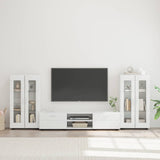 TV Cabinet Set with Drawer FLORIN 3 pcs White Engineered Wood 3397934