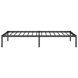 Metal Bed Frame without Mattress Black 90x190cm 350838
