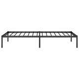 Metal Bed Frame without Mattress Black 90x190cm 350838