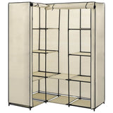 282451 Corner Wardrobe Cream 130x87x169 cm
