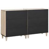 Sideboard 2 pcs White 120 x 33.5 x 75 cm Solid mango wood 3310070