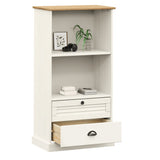 Bookcase VIGO White 60x35x114.5 cm Solid Wood Pine 353185