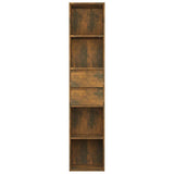 Book Cabinet Smoked Oak 36x30x171 cm Engineered Wood 815534