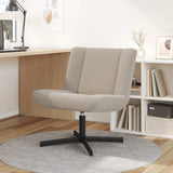 Swivel Chair Light Grey 63 x 75 x 76 cm Sheepskin 42007334