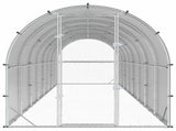 Chicken Coop Silver 800 x 200 x 200 cm Galvanised Steel 3434688