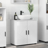 Bathroom Cabinet with Storage High Gloss White 61 x 35 x 64 cm 883288